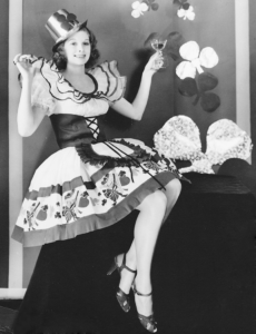 Even holidays such as St. Patricks Day were photographed, like this picture with a pre-I Love Lucy photo of Lucille Ball. 