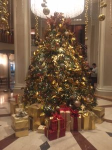 Christmas tree at Beverly Wilshire