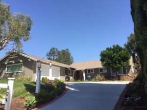 A typical California Ranch House in a post-World War II suburb. 